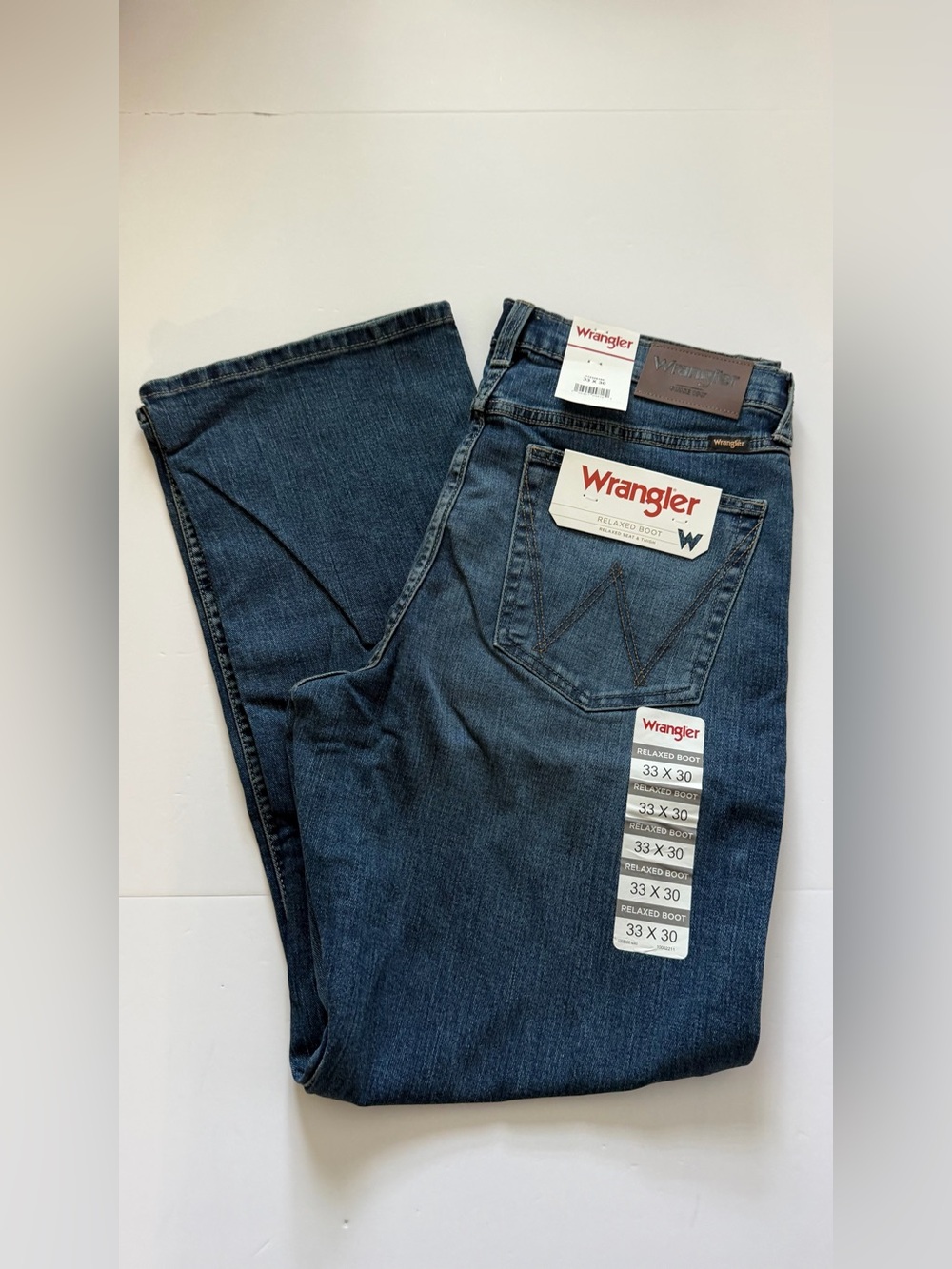 Wrangler Men’s Relaxed Boot Jeans - Dark Blue